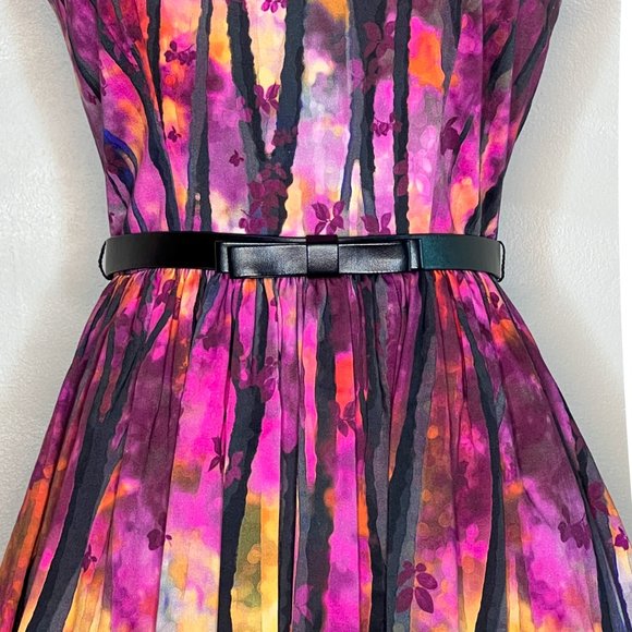 Modcloth Thicket Frondescent A-Line Dress Enchanted Forest Tree Size XS - Picture 9 of 9